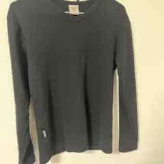 AVIREX ブラック Vネック 長袖カットソー