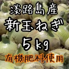 淡路島産 新玉ねぎ 5kg 有機肥料使用のサムネイル