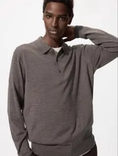 【新品未使用】UNIQLO（ユニクロ） メリノニットポロセーター