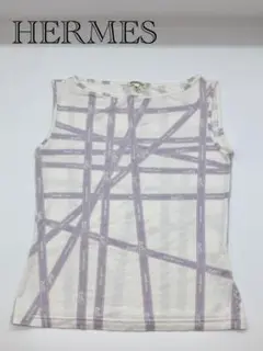 HERMES ボルデュック ビスコース×エラスタン タンクトップ ノースリーブ