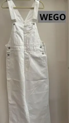 WEGO ウィゴー　白デニム サロペット　オーバーオール