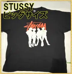 STUSSY Tシャツ XXL 黒 ビッグシルエット ストリート ステューシー