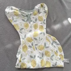 BRILBE レモン柄スワドル　おくるみ　手が出せる