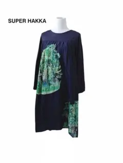 SUPER HAKKA スーパーハッカ　風景柄 長袖　チュニック　ワンピース