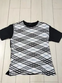 美品 Lサイズ(3) バーバリーブラックレーベル 半袖Tシャツ ノバチェック