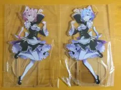 リゼロ 約30cm レム ラム アクリルスタンド 猫耳 でぶねこ 我美蘭