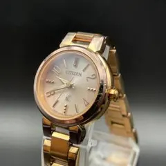 極美品❣️クロスシーxC H058シルバーフェイスラウンド 電波ソーラー