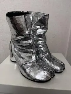 【新品未使用】Maison Margiela タビブーツ　ミラー　シルバー 36 Maison Margiela(メゾンマルジェラ)｜「タビ」ミラーブーツ