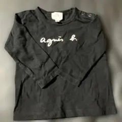 Agnès b. 長袖Tシャツ 18ヶ月 黒