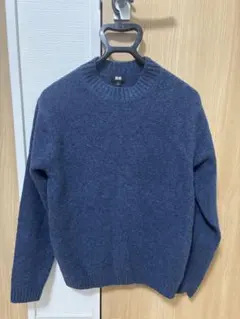 UNIQLO スフレヤーンクルーネックセーター　完売商品　Blue
