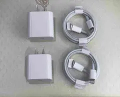 @2個 充電器 1m2本 タイプC iPhone 純正品質 新品 ラ [e4q]