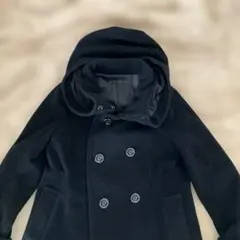 moussy マウジー フード付きダブルブレスト仕様ピーコートダブルボタン