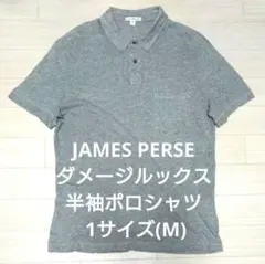 JAMES PERSE ダメージルックス 半袖ポロシャツ 1サイズのサムネイル