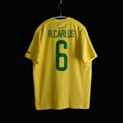 美品00s vintage NIKE ブラジル ロベルトカルロス サッカーシャツのサムネイル