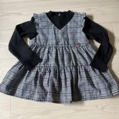petit main チェック柄チュニック 130cm