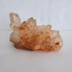 G-161マダガスカル産 オレンジピンククォーツクラスター 天然石 水晶 