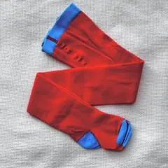 フランス製　タイツ　赤　青