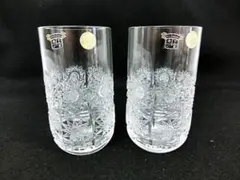 b*e様 ボヘミアグラス ビアグラス 2個セット 未使用 ヴィンテージ