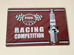 NGK ブリキ看板 レトロデザイン