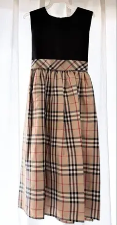 ワンピース(140) チェック柄 発表会に