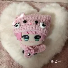 ぬい服　ネコ耳ニット帽　マフラーセット