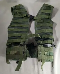 米軍本物MOLLEロードベアリングベスト&ウッドランド迷彩ワイドベルトセット 米軍本物MOLLEロードベアリングベスト&ウッドランド迷彩ワイド