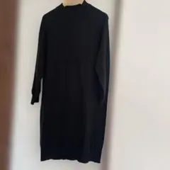 ハニーズＬＬサイズ　ブラック ニットワンピース 長袖
