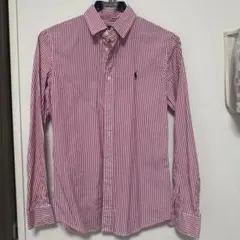 Polo Ralph Lauren 赤白ストライプシャツ 160/68A