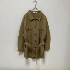 SHOO•LA-RUE ミリタリージャケット　シャツジャケット【L】コットン　綿