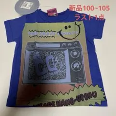 新品クレイジーゴーゴーTシャツ ブルー100~105cm ニコちゃん ラジオTのサムネイル