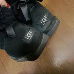UGG 後ろリボン付き　アグ　ムートンブーツ　ショート丈　未使用