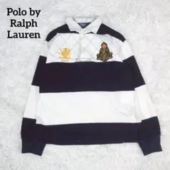 希少☆ポロバイラルフローレン ラガーシャツ 90s ポロシャツ 長袖 130