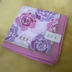 a.v.v ハンカチ　ピンク　薔薇柄のサムネイル