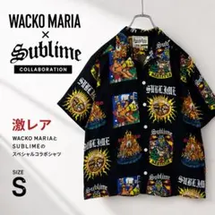 【入手困難】 WACKO MARIA×Sublime アロハシャツ S 黒のサムネイル