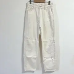 美品✨gossip！ロサンゼルスホワイトジーンズパンツ　白ホワイト　無地　S 綿