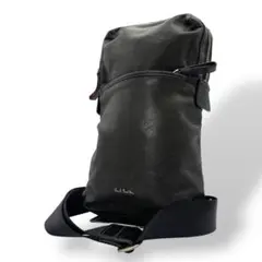 Paul Smith ポールスミス レザー ボディーバッグ ブラック系