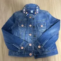 GapKids 1969 ビジュー付きデニムジャケット 110cm