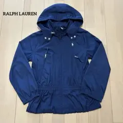 ラルフローレン フード付きマウンテンパーカー ネイビー ペプラム　2way