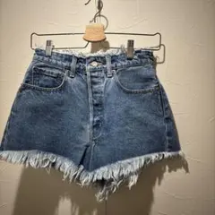 大幅値下げ中 MOUSSY フリンジデニムショートパンツ