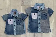 ブリーズ　80cm 100cm デニムシャツ