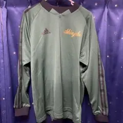 adidas グリーン 長袖シャツ 番号1