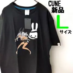 新品 CUNE キューン ビッグプリント ビッグロゴ デカロゴ バニー Tシャツ