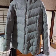 「値下げしました」 Gap グレー キルティングダウンジャケット ファー付き