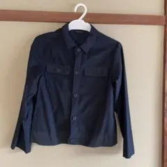 COMME CA ISM ネイビー シャツジャケット 130A