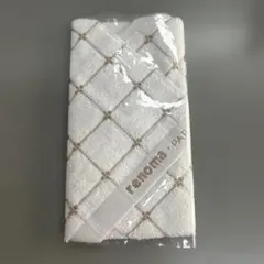 【新品未使用】 renoma タオル ハンカチ ミニサイズ