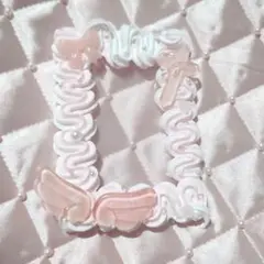 トレカケースデコ ピンク＆ホワイト