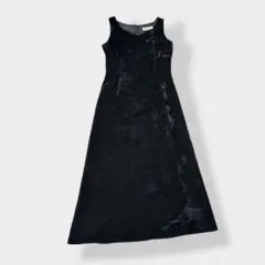 marie claire マリクレール ベロア ロングワンピース ブラック 9