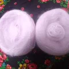 薄ピンク？桜色のモヘア毛糸 152g 2個セット
