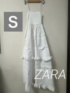 ホワイトフリルキャミワンピース