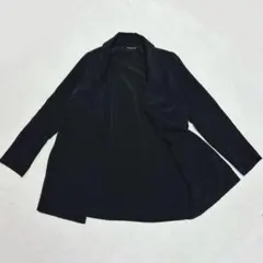 ストラディバリウス テーラードジャケット ブラック M オープンフロント 羽織り